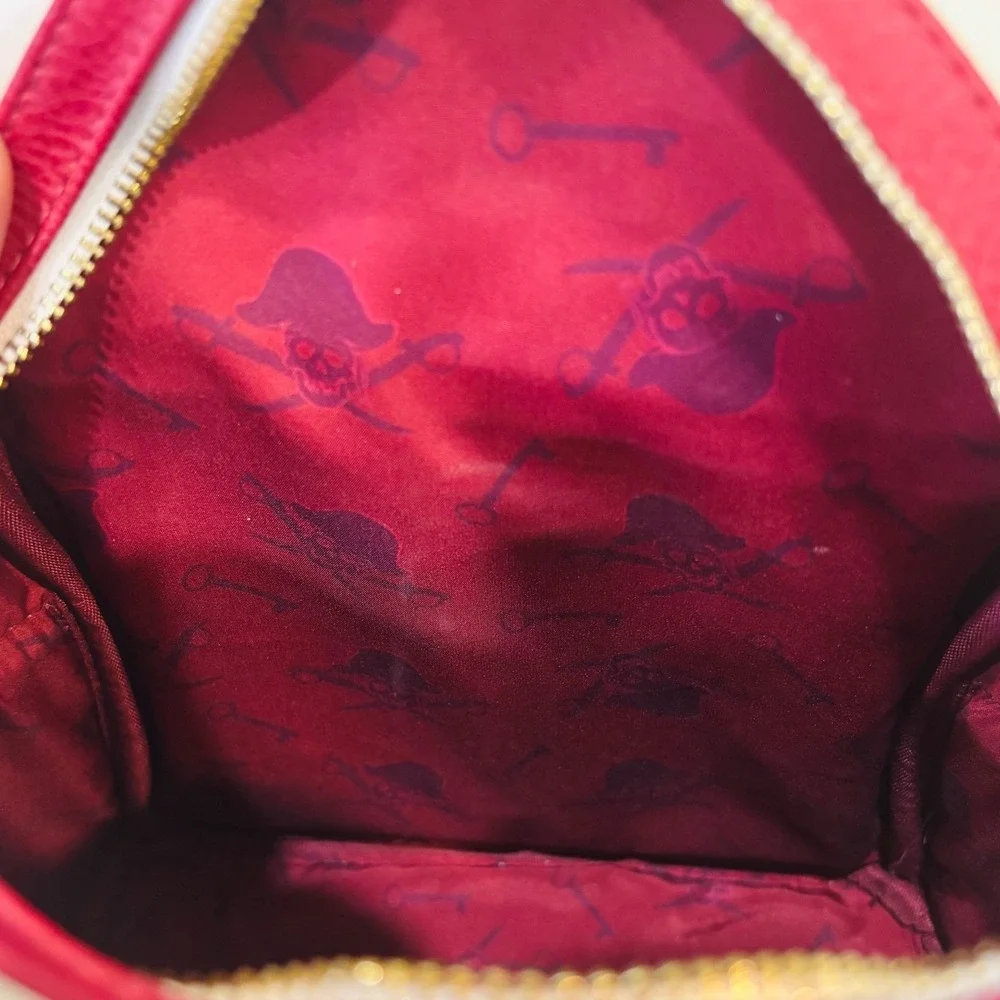 Disney Parks Loungefly Pirates of  Caribbean Jail Scene Mini Backpack Red White